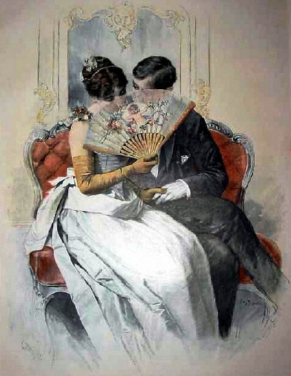 Unknown Artist - Behind The Fan, c.1900